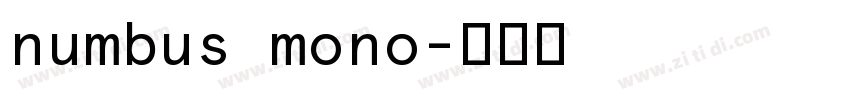 numbus mono字体转换